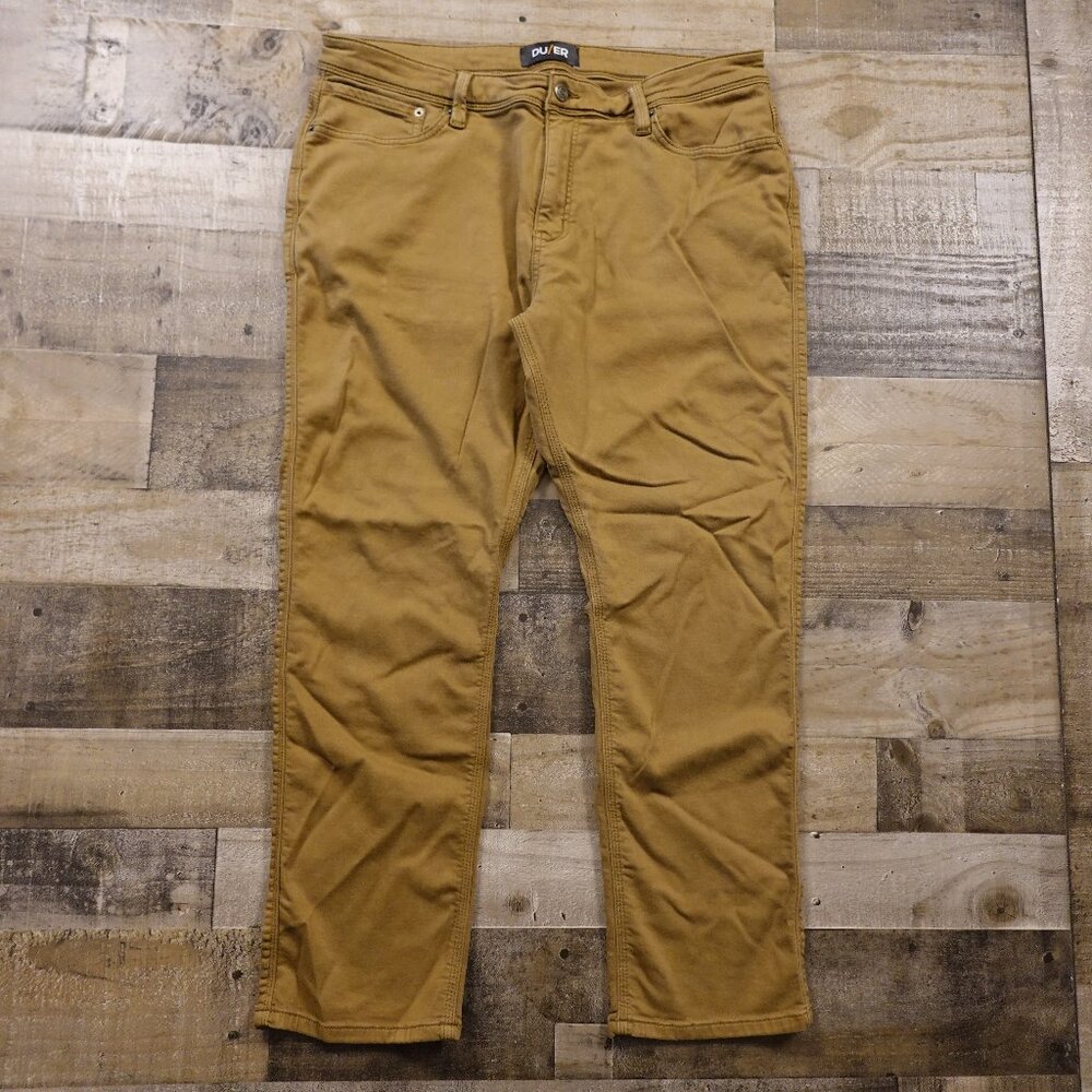 DU/ER N2X Relaxed Taper Pants Men’s 40x30 Tan‎ Stretch Performance